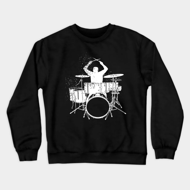 Drums Crewneck Sweatshirt by sukaarta